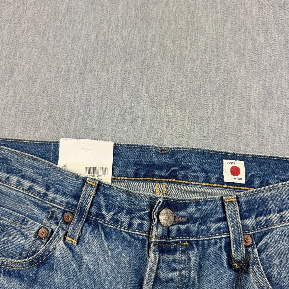 Levis 501 Jeans Mens 34X32 Selvedge‎ Denim Made In Japan 1980'S Straight Leg NWT